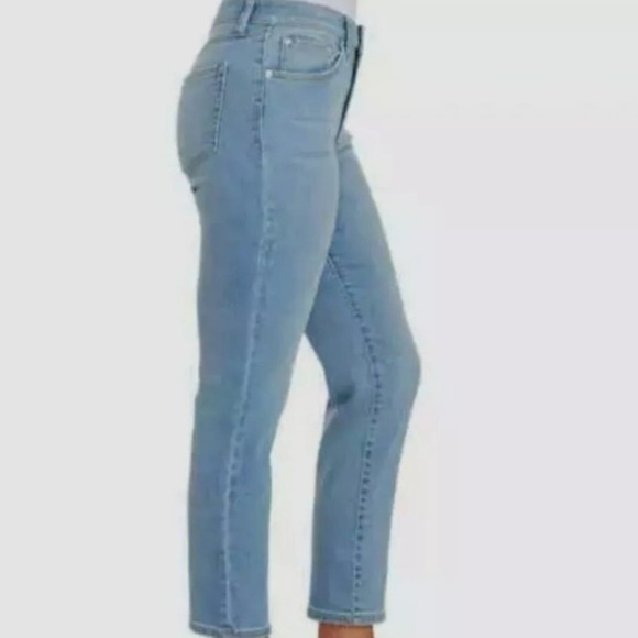 NEW Ella Moss High Rise Jeans Slim Straight Ankle 10/30 Light Wash Denim NWT - Picture 8 of 9